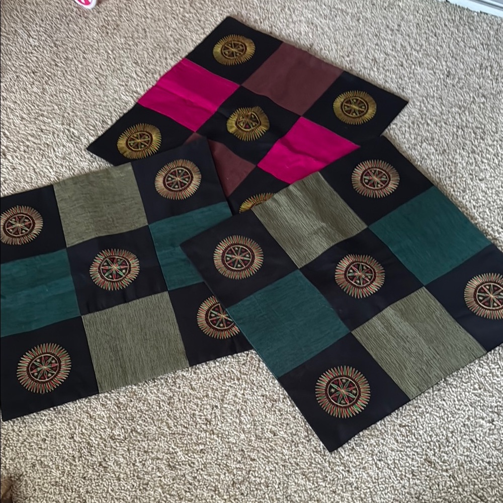 Colorful Patchwork Throw Pillow Covers